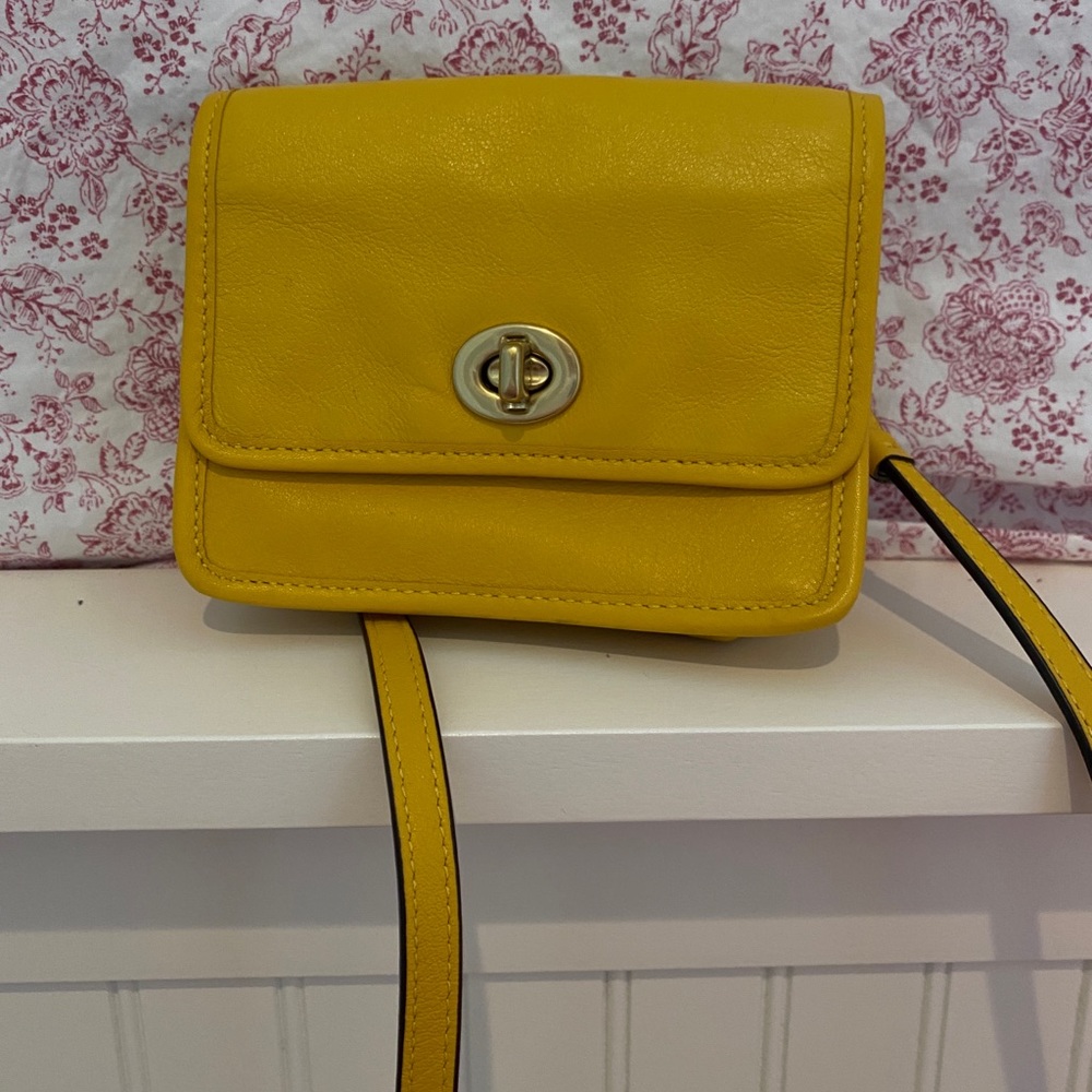 Yellow Coach Crossbody Bag Gem
